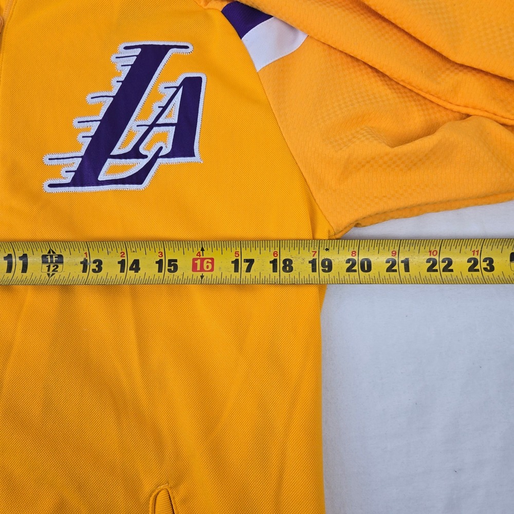 Los Angeles Lakers Adidas On Court Warmup Jacket Rare 2014-15 Kobe Shaq Mens S - Picture 7 of 8